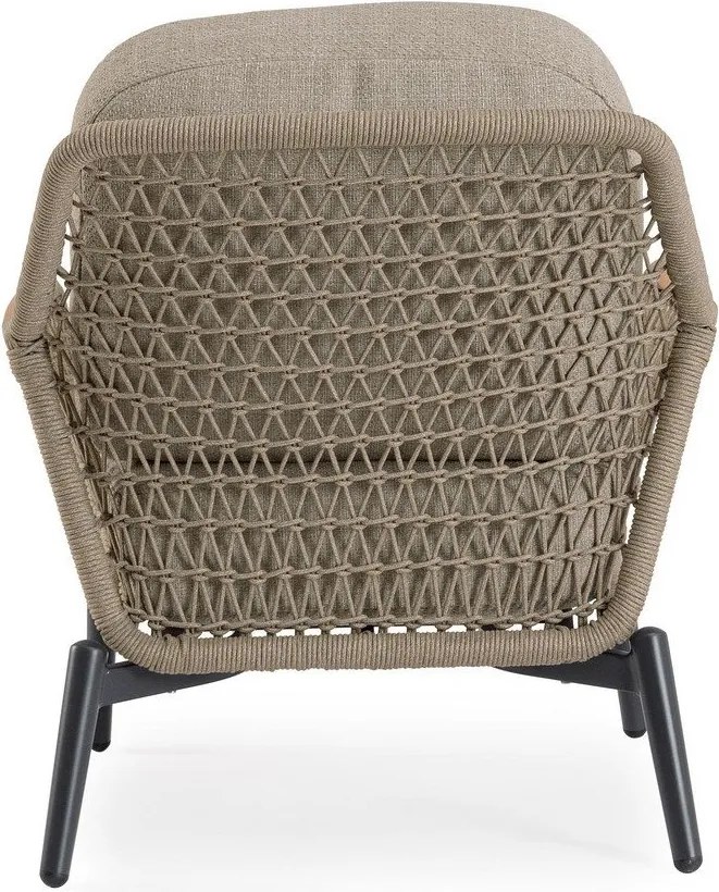 Svetlohnedé kovové záhradné kreslo Eulero – Bizzotto