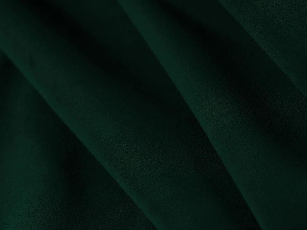 Rohová pohovka buro ľavá 186 cm zamat zelená MUZZA