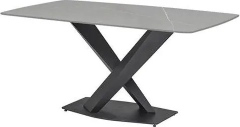 XXXLutz JEDÁLENSKÝ STÔL, sivá, čierna, 180/90/75 cm P & B - Stoly - 000572009402