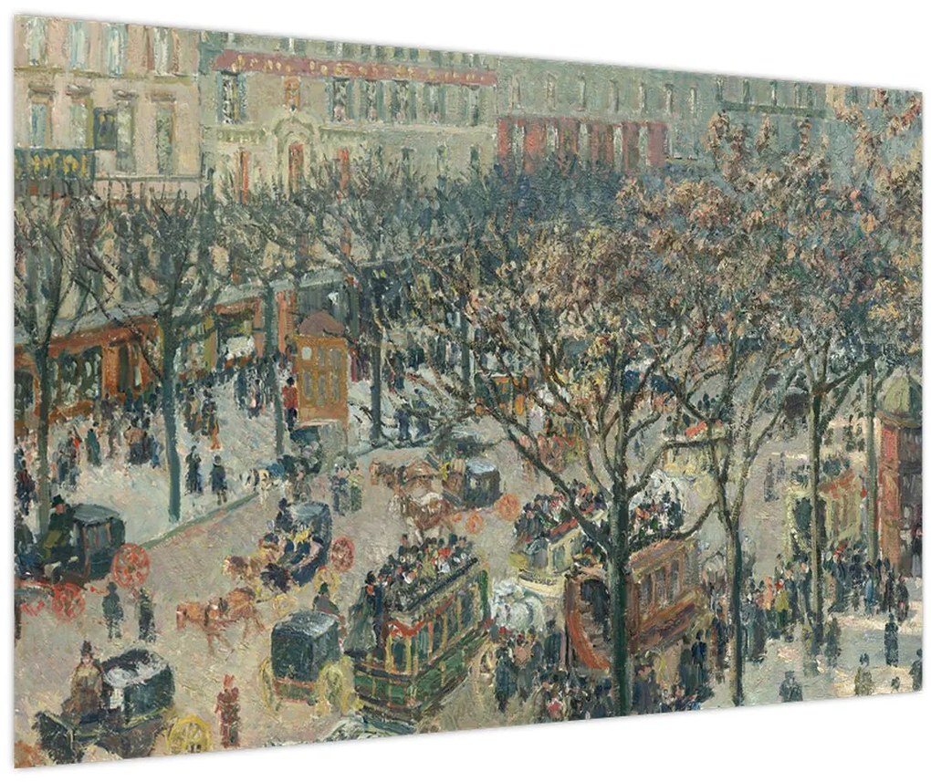 Obraz - Camille Pissarro, Boulevard des Italiens, Morning, Sunlight, reprodukcia (90x60 cm)