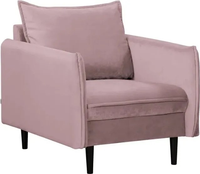 Zamatové kreslo v levanduľovej farbe Juli – Ropez