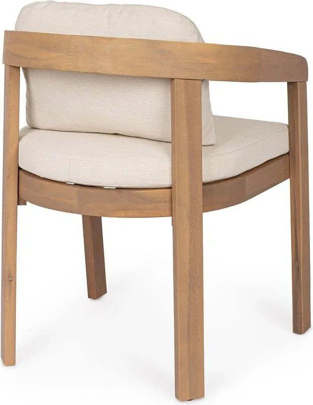 Drevená záhradná stolička v prírodnej farbe Pablo – Bizzotto