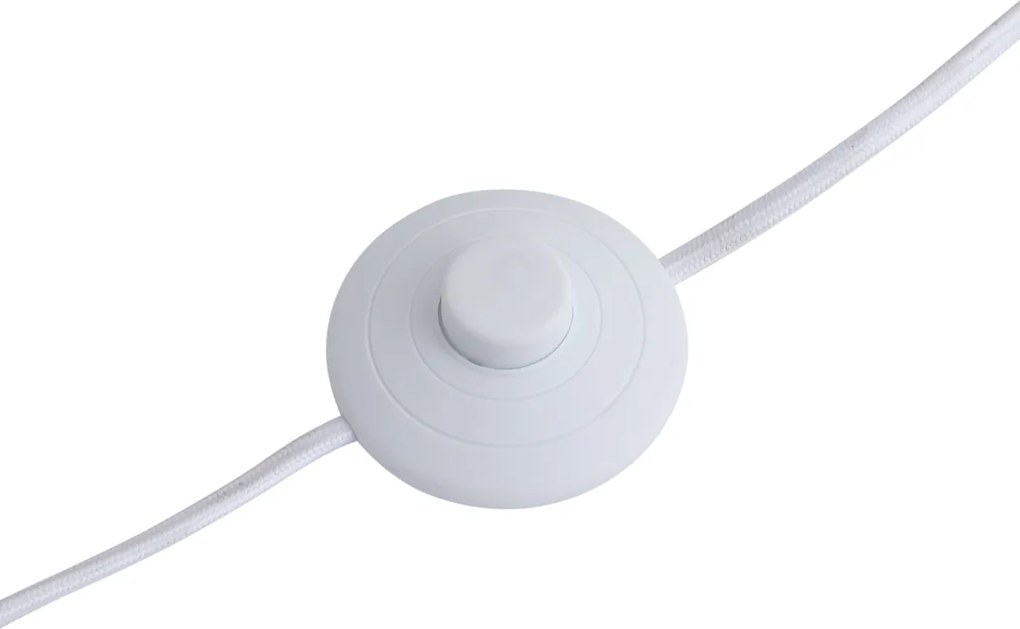 Retro stojaca lampa béžová s látkovým tienidlom 160 cm - Captain