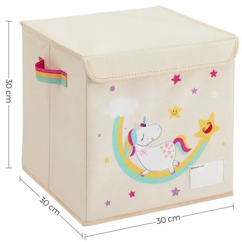 Detské stohovateľné boxy na hračky RFB710W03 (3 ks)