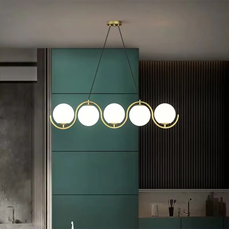 Toolight Toolight, stropné svietidlo 5xG9 APP1440-5CP, zlatá lesklá, OSW-06096