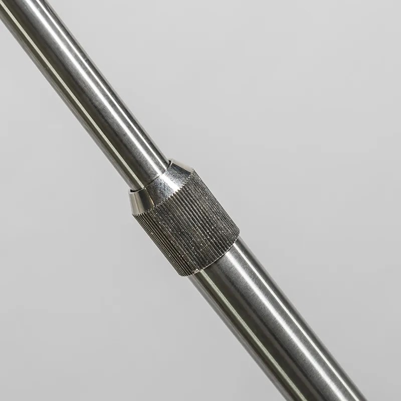 Moderná oblúková lampa oceľ s mramorovým podstavcom - XXL