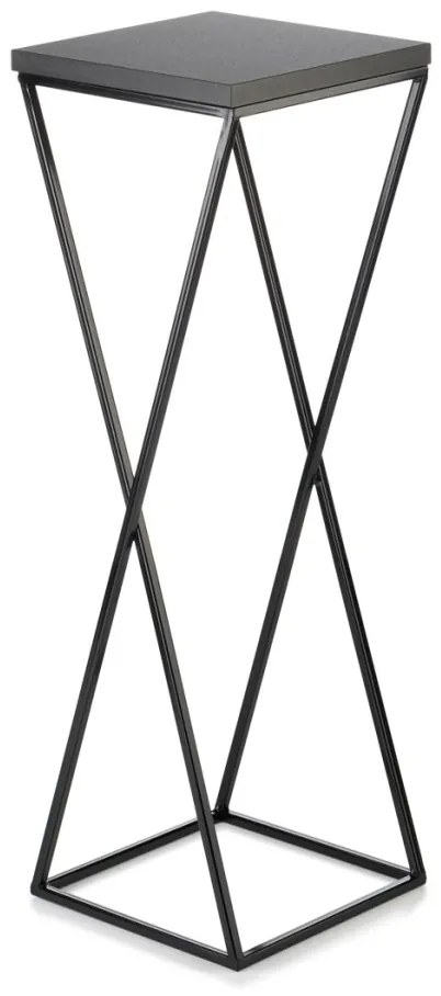 Kvetinový stojan LOFT 70 cm čierny