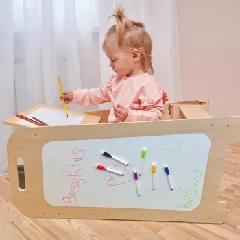 Rastúca učiaca veža 5v1 Play XL 89 cm – mätová