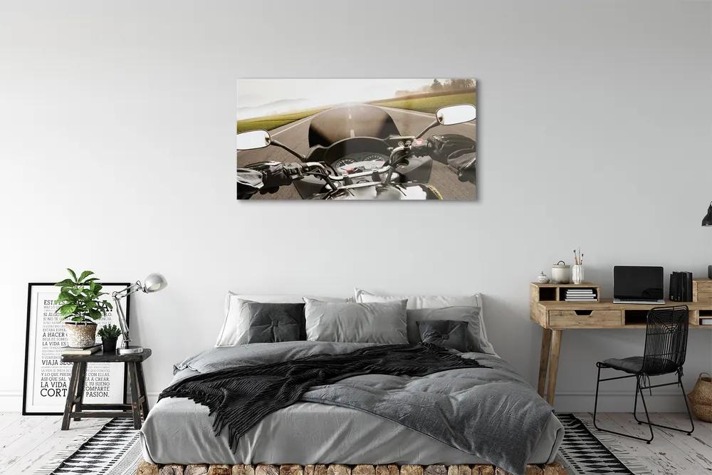Obraz plexi Motocykla cestného oblohy top 125x50 cm
