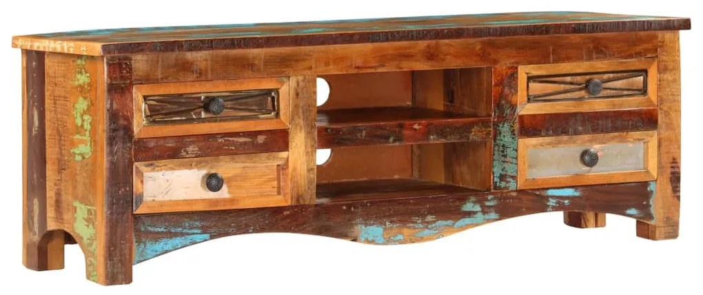 vidaXL TV stolík z recyklovaného dreva 120x30x40 cm