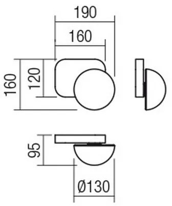 Redo 01-2469 - Nástenné svietidlo LUMIEN 1xG9/10W/230V zlaté/biele