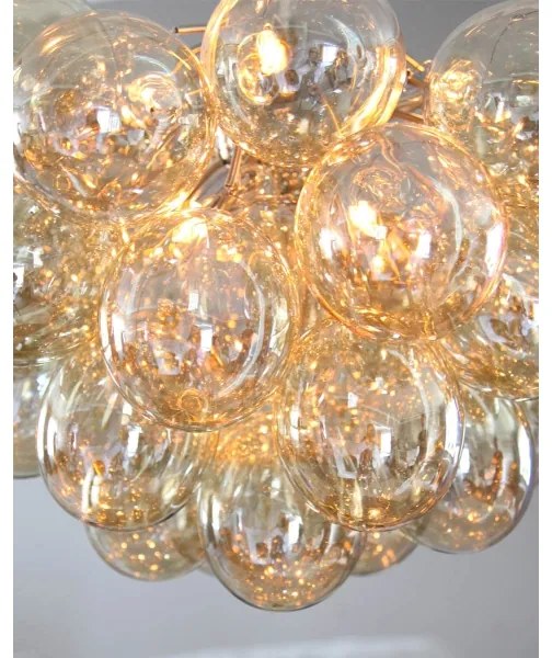 ByRydens 4200440-5503 - Luster na lanku GROSS 8xG9/4W/230V dymová/hnedá