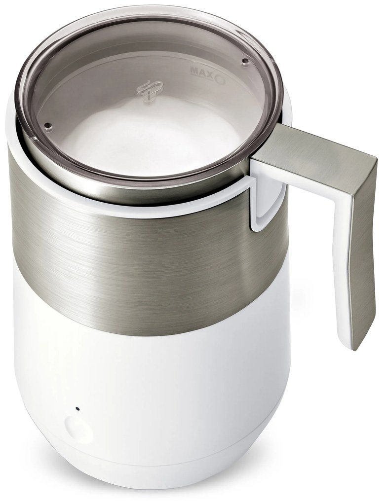 Indukčný napeňovač mlieka, krémovobiely