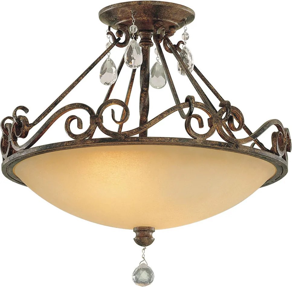 XXXLutz STROPNÉ SVIETIDLO, 39.2/33.4 cm Elstead Lighting - Online Only bytové doplnky - 009093075501