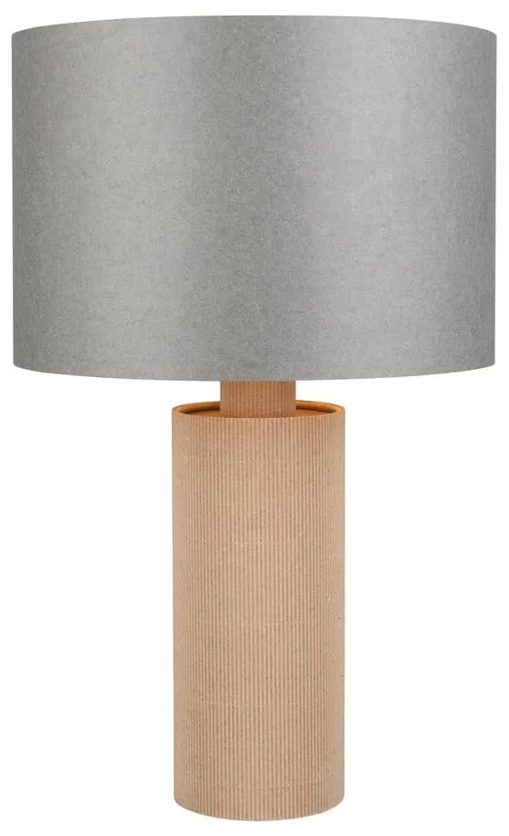 Sivo-béžová stolová lampa (výška 48 cm) Canio – Trio