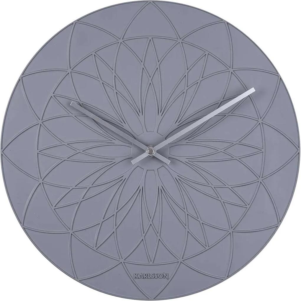 Nástenné hodiny Fairytale šedé 37 × 3,5 cm