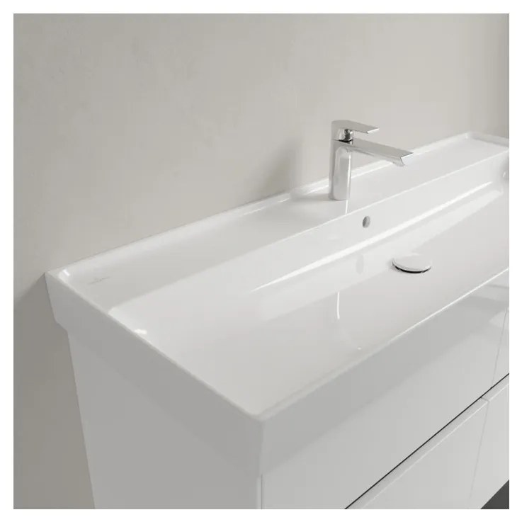 Villeroy & Boch Collaro - Umývadlo na skrinku 1200x470 mm, s prepadom, alpská biela CeramicPlus 4A33C5R1