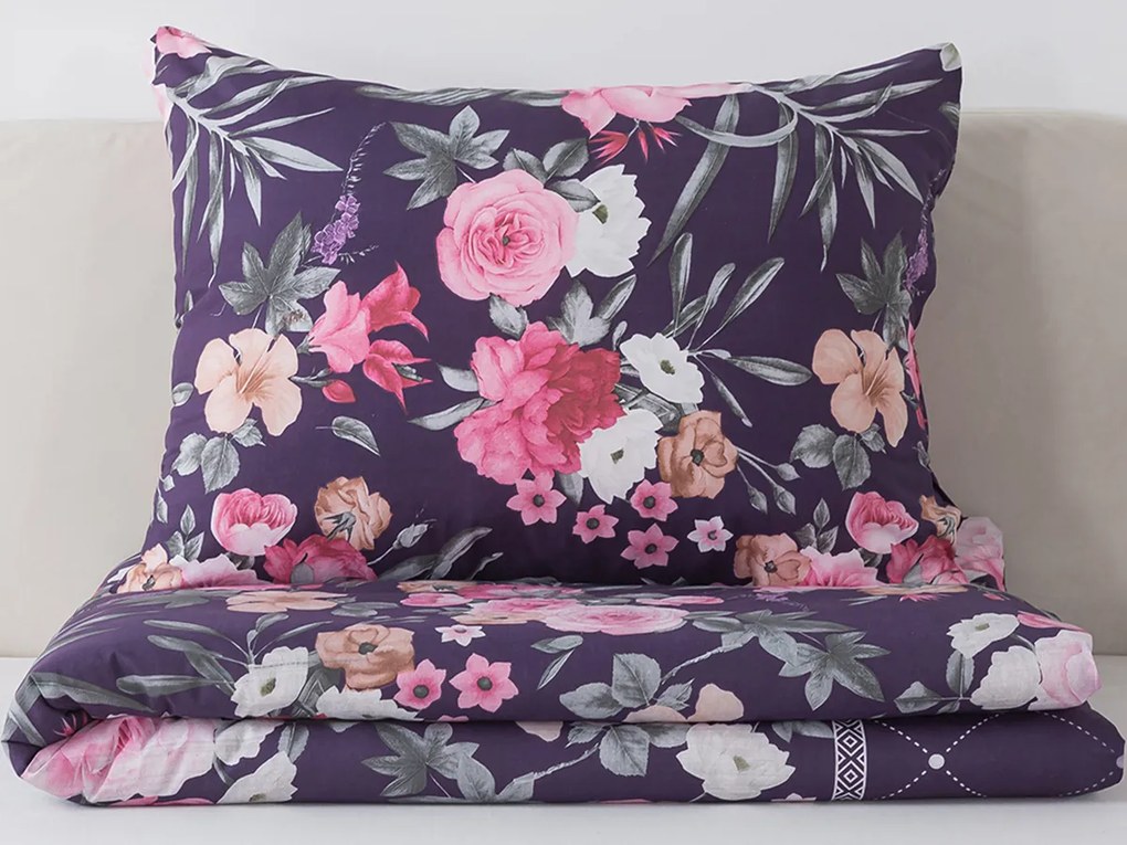 XPOSE® Bavlnené obliečky BOTANY na dve postele