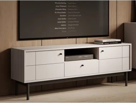 TV skrinka Japandi, 154 cm, béžová kašmír%