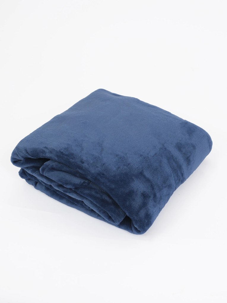 Deka mikroplyš Exclusive 150 × 200 cm – Laura námornícka modrá