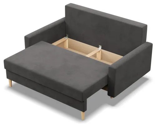 Dvojmiestna pohovka BLANK Comfort rozkladacia, sivá