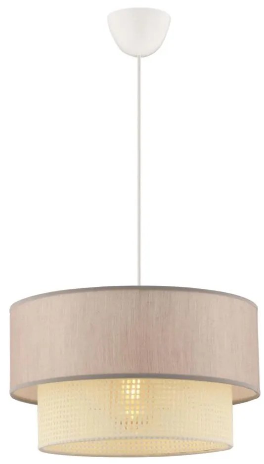 Asir Závesný luster ECHO na lanku 1xE27/60W/230V béžová/krémová 390FLH2516