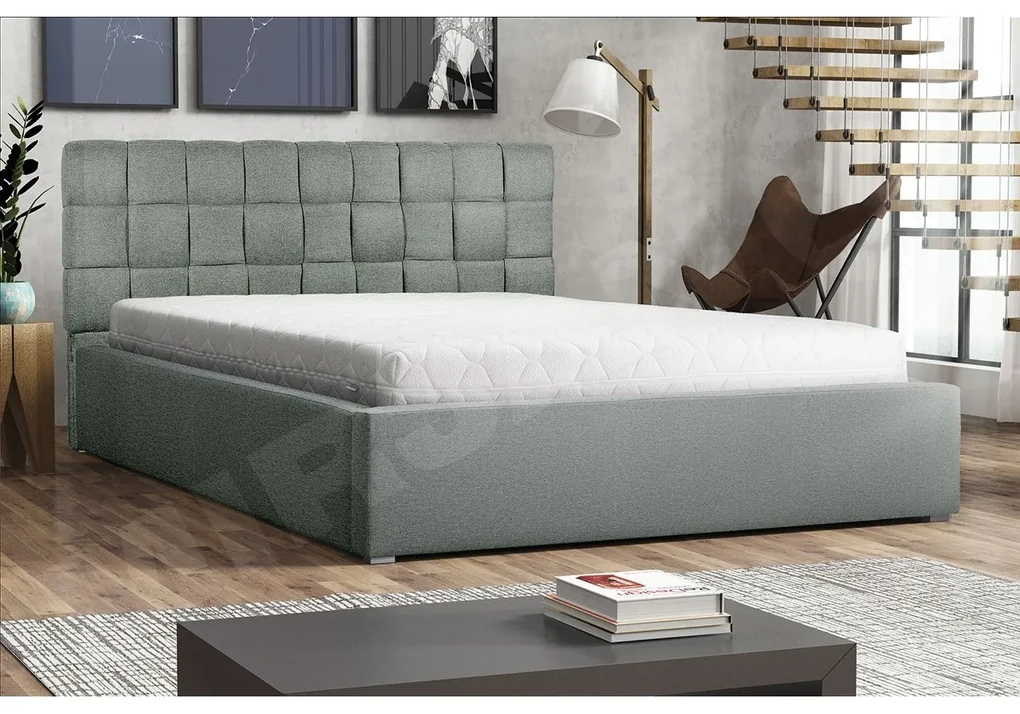 Posteľ s priestorom Kinec, Rozmer postele: 180x200, Dostupné poťahy: Malmo 13 376