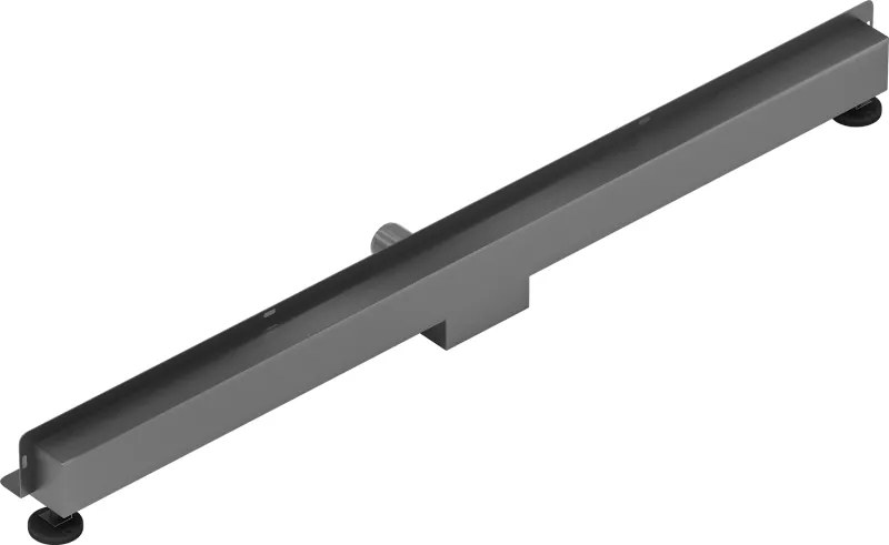 Mexen Flat Wall, sprchový žľab na stenu 2v1, 120 cm, brúsený grafit, 1E30120