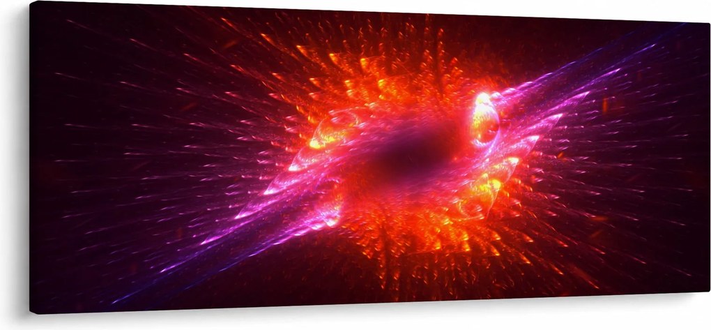 Obraz modernej tŕnistej abstrakcie (120x50 cm)