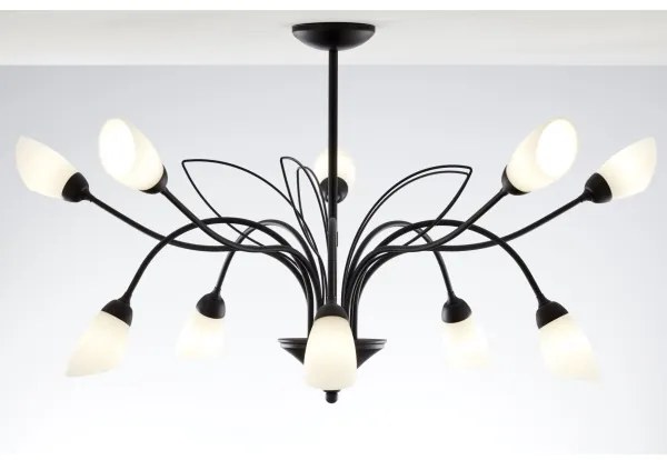 Jupiter 2056 - Luster na tyči GLORIOSA 10xG9/14W/230V čierna