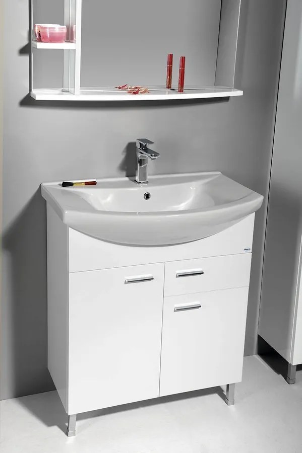Aqualine Aqualine, ZOJA umývadlová skrinka 71,5x74x34cm, biela, 51075A