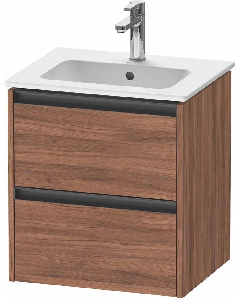 DURAVIT Ketho 2 závesná skrinka pod umývadlo, 2 zásuvky, 510 x 420 x 549 mm, orech prírodný, K25261079790000