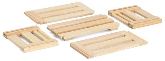 Zeller Present Drevená bednička MONTY, úložný drevený box 30 x 40 x 15 cm