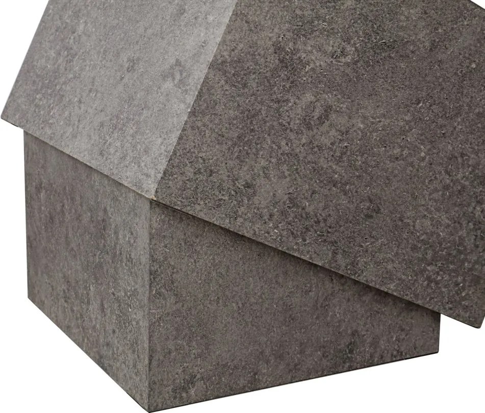 Súprava štvorcových stolíkov Maddox,imitácia šedého kameňa, 2 ks