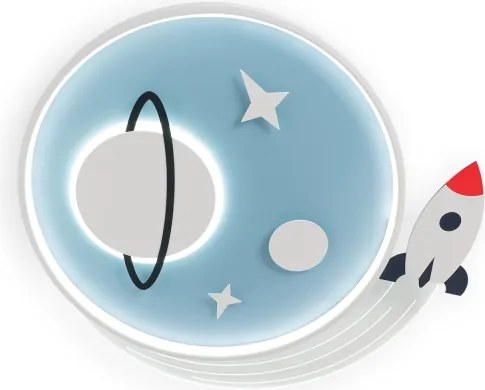 Brilagi -LED Detské stropné svietidlo STARSHIP LED/64W/230V 3000/4500K modré