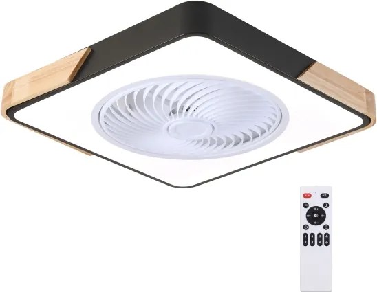 Brilagi-LED stmievateľné svietidlo s ventilátorom LED/30W/230V 3000-6500K čierna