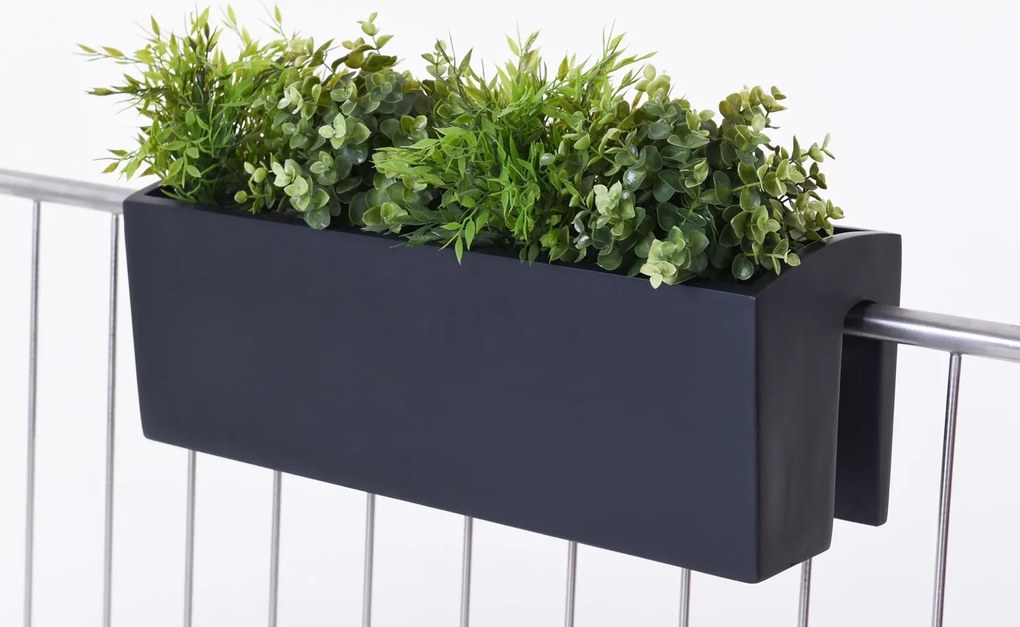 Balkónový hrantík BALKONA CLASSIC, sklolaminát, šírka 60 cm, antracit