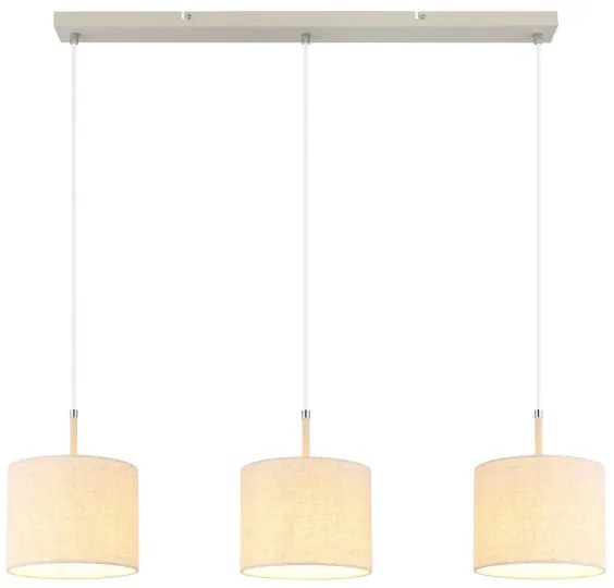 Globo 15968-3H - Závesný luster na lanku DELEON 3xE27/40W/230V