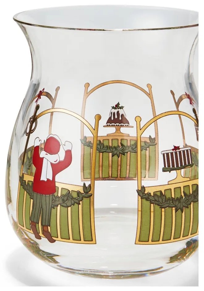 Sklenené svietniky s vianočným motívom v súprave 2 ks Holmegaard Christmas – Holmegaard