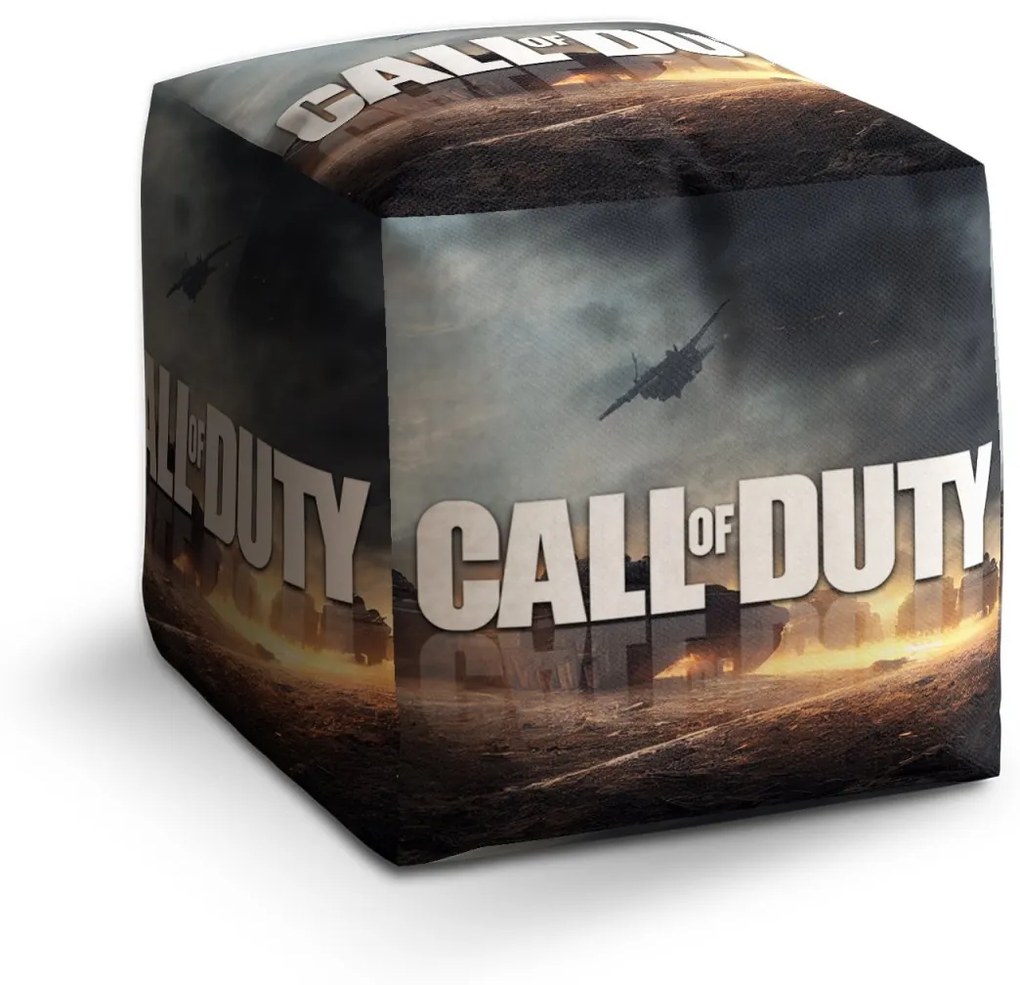 Sablio Taburet Cube Call of Duty Bojisko: 40x40x40 cm