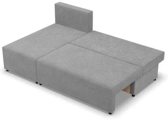 Rohová rozkladacia sedačka FERMO Poso sivá