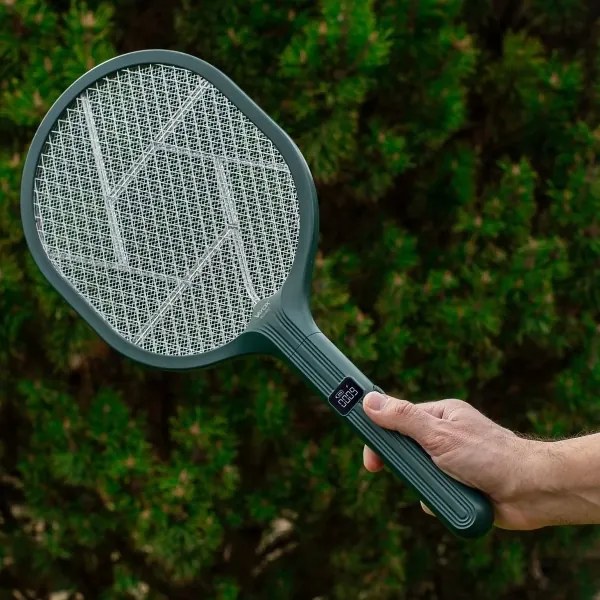 LED elektrický lapač hmyzu 2v1 s LCD, 1200 mAh/5V, zelený