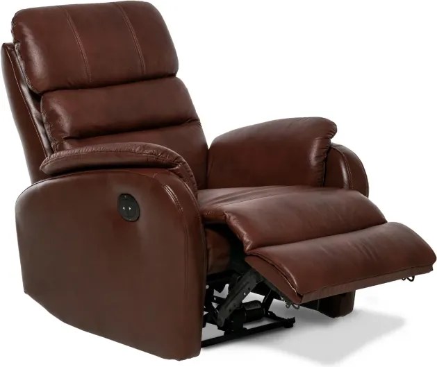 Kožené polohovacie kreslo ELEGANT 2, koňak K 2136 (RM)