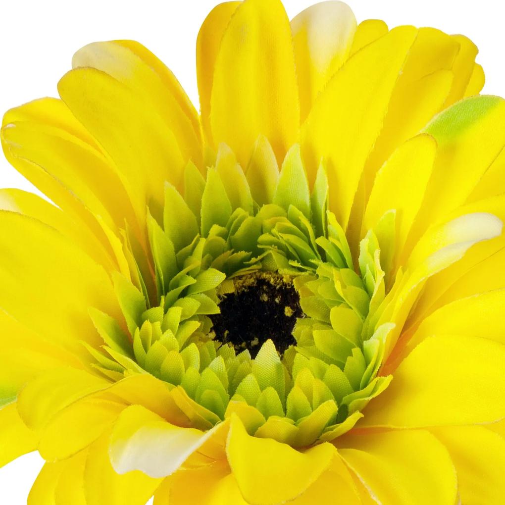 Dekoračný kvet žltá