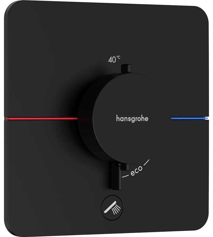 HANSGROHE ShowerSelect Comfort Q termostat pod omietku pre 1 spotrebič a ďalší výtok, matná čierna, 15589670