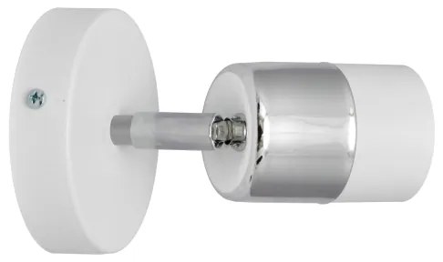 LED Nástenné bodové svietidlo TUBSSON 1xGU10/4,8W/230V biela/lesklý chróm