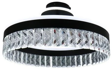 LED Stmievateľný prisadený luster LED/75W/230V 3000-6500K čierna + diaľkové ovládanie