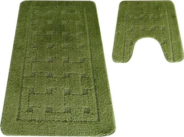 Sada kúpeľňových koberčekov Montana CLT-12 zelená