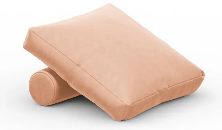 Ružový zamatový vankúš k modulárnej pohovke Rome Velvet - Cosmopolitan Design