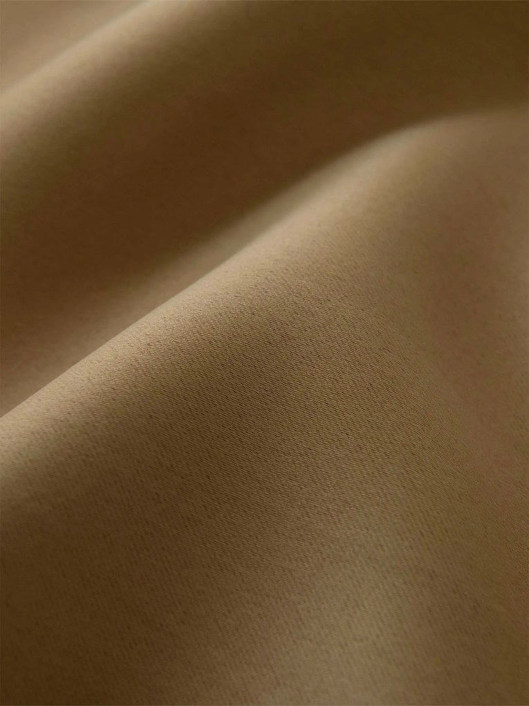 Blackout závesy Elias hnedá – 140 × 280 cm (2 ks) - riasiaca stuha